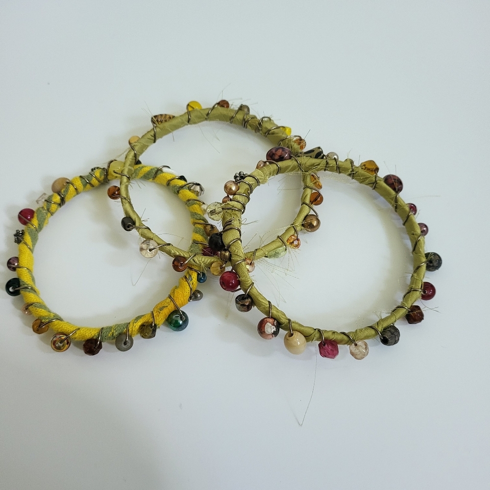 Handcrafted Stack Bracelet Set - Picture 4 of 10